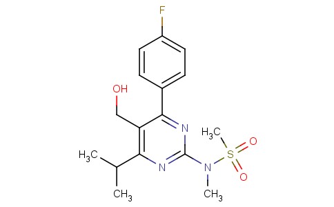 N-[4-(4-Fluoro-phenyl)-5-hydroxymethyl-6-isopropyl-pyrimidin-2-yl]-N-methyl-methanesulfonamide
