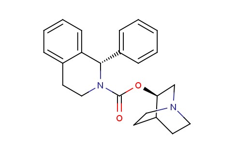 ((8R)-1-Azabicyclo(2.2.2) octan-8-yl) (1S)-1-phenyl-3,4-dihydro-1h-isoquinoline-2-carboxylate