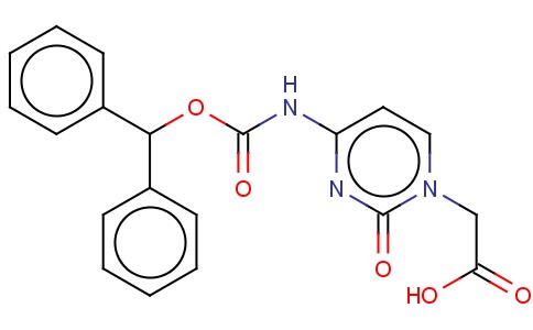 (4-N-(Benzhydryloxycarbonyl)cytosine)-1-acetic acid