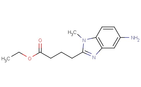 5-amino-1-methyl-2-Benzimidazolebutyric acid ethyl ester