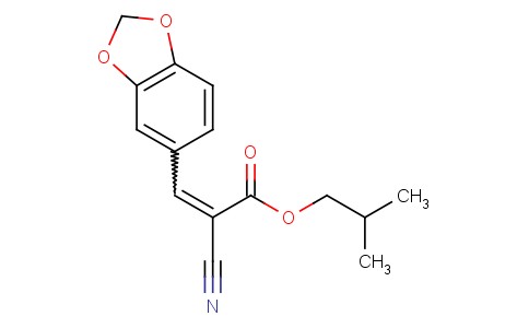2-丙烯酸,3-(1,3-苯并间二氧杂环戊烯-5-基)-2-氰基-2-甲基丙基酯