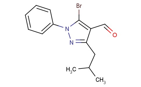 5-Bromo-3-isobutyl-1-phenyl-1H-pyrazole-4-carbaldehyde