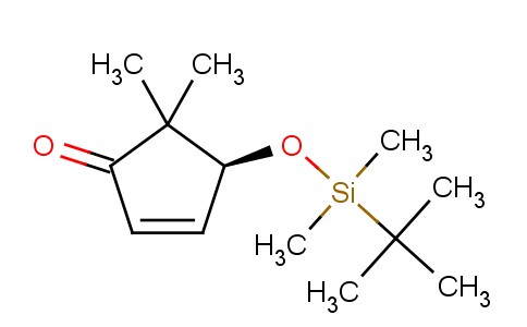 (S)-4-(tert-butyldimethylsilyloxy)-5,5-dimethylcyclopent-2-enone