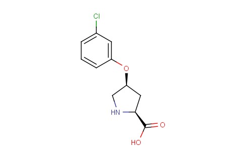 (2S,4S)-4-(3-chlorophenoxy)pyrrolidine-2-carboxylic acid