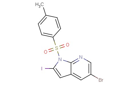 5-Bromo-2-iodo-1-tosyl-1H-pyrrolo[2,3-b]pyridine