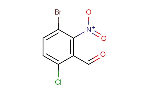 3-溴-6-氯-2-硝基苯甲醛