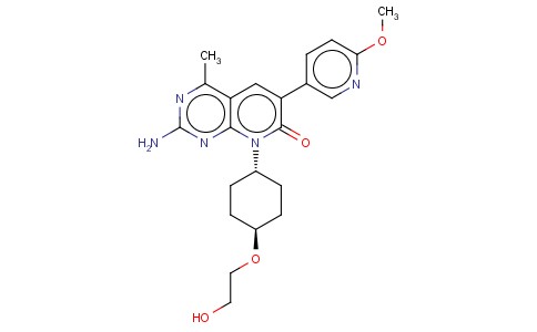 2-氨基-8-[反式-4-(2-羟基乙氧基)环己基]-6-(6-甲氧基-3-吡啶基)-4-甲基吡啶并[2,3-D]嘧啶-7(8H)-酮