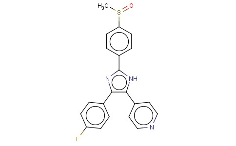 4-(4-氟苯基)-2-(4-甲基亚磺酰基苯基)-5-(4-吡啶基)-1H-咪唑