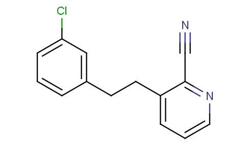 3-[2-(3-Chlorophenyl)ethyl]pyridine-2-carbonitrile