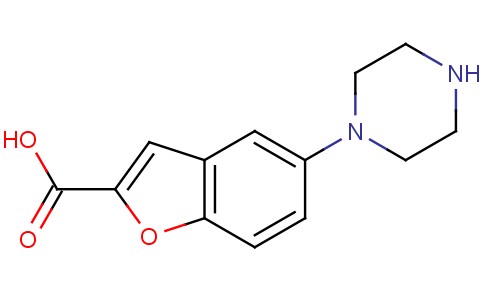 5-(Piperazin-1-yl)benzofuran-2-carboxylic acid
