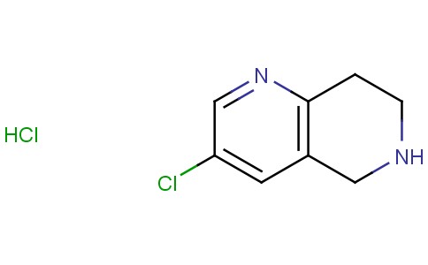 3-chloro-5,6,7,8-tetrahydro-1,6-naphthyridine hydrochloride