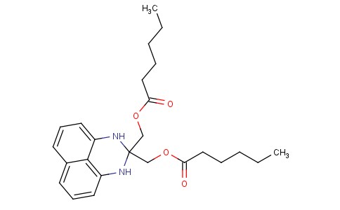 (2,3-dihydro-1H-perimidine-2,2-diyl)bis(methylene) dihexanoate