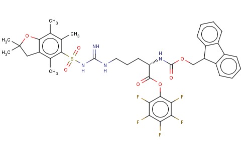 N-ALPHA-芴甲氧羰基-N-GAMMA-(2,2,4,6,7-五甲基二氢苯并呋喃-5-磺酰基)-L-精氨酸五氟苯酯