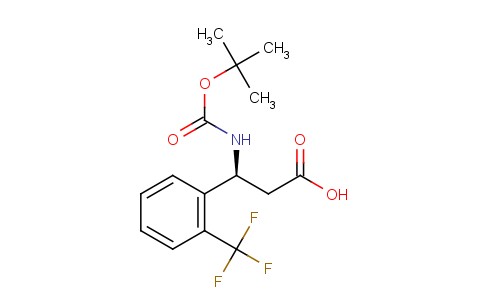 (S)-3-(tert-butoxycarbonylamino)-3-(2-(trifluoromethyl)phenyl)propanoic acid