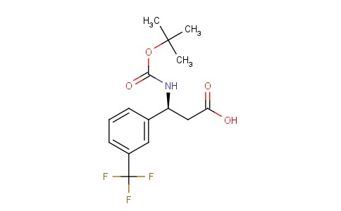 (S)-3-(tert-butoxycarbonylamino)-3-(3-(trifluoromethyl)phenyl)propanoic acid