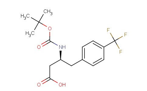 (S)-3-(tert-butoxycarbonylamino)-4-(4-(trifluoromethyl)phenyl)butanoic acid