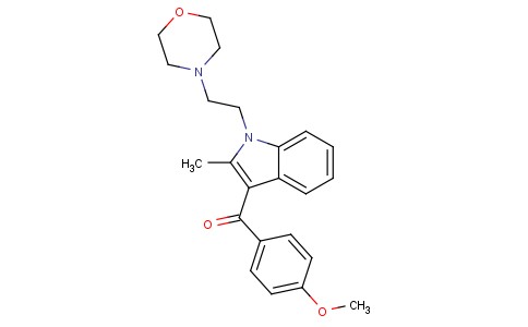 (4-Methoxyphenyl)(2-methyl-1-(2-(4-morpholinyl)ethyl)-1H-indol-3-yl)methanone