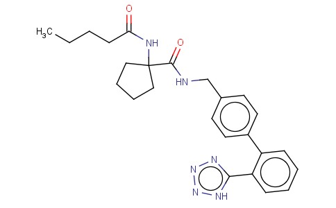 N-((2'-(2H-tetrazol-5-yl)biphenyl-4-yl)methyl)-1-pentanamidocyclopentanecarboxamide