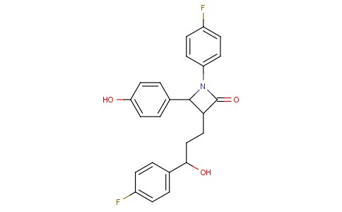 1-(4-Fluorophenyl)-3-[3-(4-fluorophenyl)-3-hydroxy-propyl]-4-(4-hydroxyphenyl)-azetidin-2-one