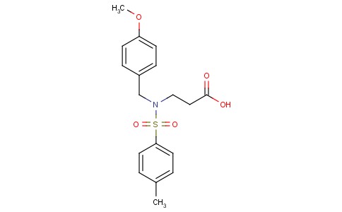 3-(N-(4-methoxybenzyl)-4-methylphenylsulfonamido)propanoic acid