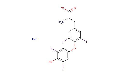 (2S)-2-氨基-3-[4-(4-羟基-3,5-二碘-苯氧基)-3,5-二碘苯基]丙酸钠