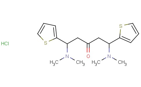 1,5-Bis(dimethylamino)-1,5-di(thiophen-2-yl)pentan-3-one hydrochloride