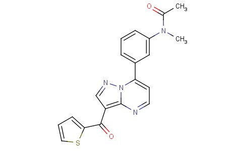 N-甲基-N-[3-[3-(噻吩-2-基甲酰基)吡唑并[1,5-A]嘧啶-7-基]苯基]乙酰胺