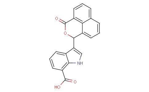 3-(3-Oxo-1,3-dihydrobenzo[de]isochromen-1-yl)-1H-indole-7-carboxylic acid