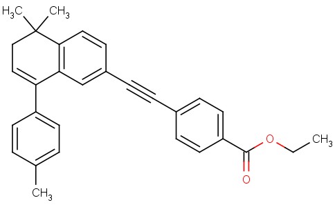 Ethyl 4-((5,5-dimethyl-8-p-tolyl-5,6-dihydronaphthalen-2-yl)ethynyl)benzoate