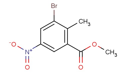 3-溴-5-硝基-2-甲基苯甲酸甲酯