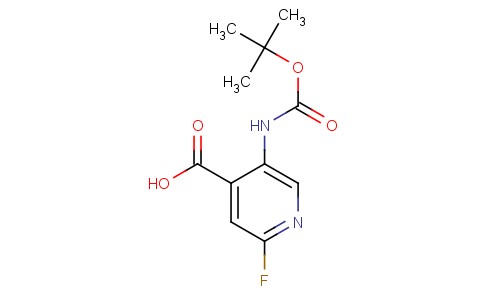 5-((Tert-butoxycarbonyl)amino)-2-fluoroisonicotinic acid