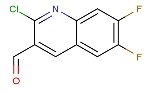2-氯-6,7-二氟-3-喹啉甲醛