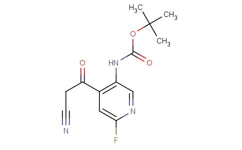 叔丁基（4-（2-氰基乙酰基）-6-氟吡啶-3-基）氨基甲酸
