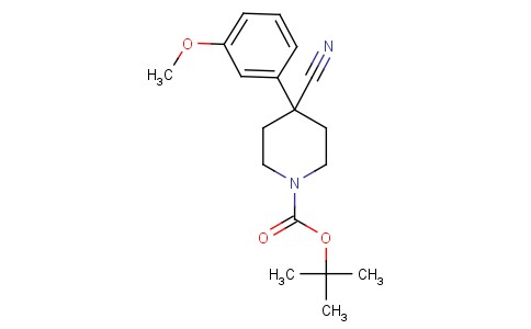 1-BOC-4-氰基-4-（3-甲氧基苯基）哌啶
