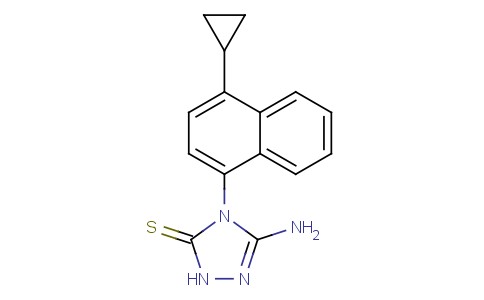 3-氨基-4-（4-环丙基萘-1-基）-1H-1,2,4-三唑-5（4H） - 硫酮