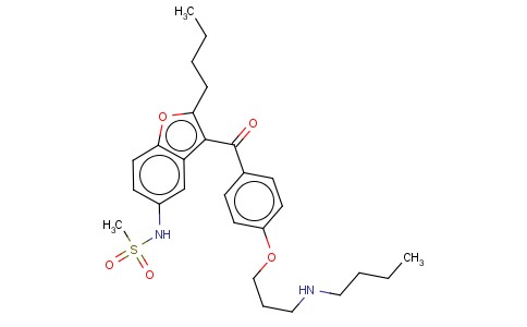 N-[2-丁基-3-[4-[3-(丁基氨基)丙氧基]苯甲酰基]-5-苯并呋喃基]甲磺酰胺