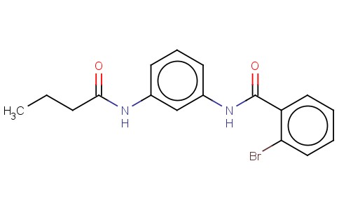 2-溴-N-[3 - [（1-氧代丁基）氨基]苯基]苯甲酰胺