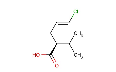 (2S,4e)-5-氯-2-异丙基-4-戊烯酸