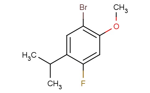 4-氟-1-溴-2甲氧基-5-异丙基苯