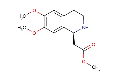 (S)-甲基2-(6,7-二甲氧基-1,2,3,4-四氢异喹啉-1-基)乙酸甲酯