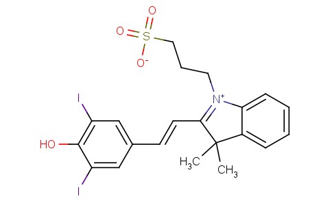 2-[2-(4-羟基-3,5-二碘苯基)乙烯基]-3,3-二甲基-1-(3-磺丙基)-3H-吲哚内盐