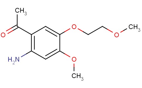 1-（2-氨基-4-甲氧基-5-（2-甲氧基乙氧基）苯基）乙酮