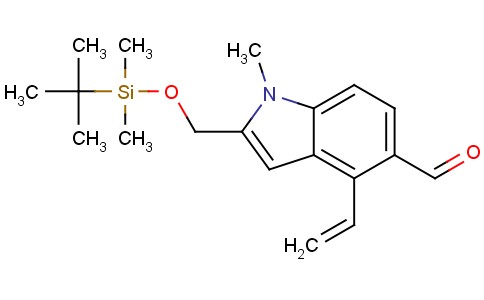 2 - （（叔丁基二甲基硅氧基）甲基）-1-甲基-4-乙烯基-1H-吲哚-5-甲醛