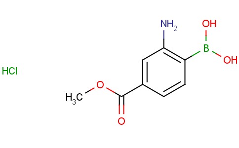 2-Amino-4-methoxycarbonylphenylboronic acid hydrochloride