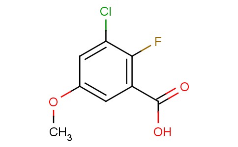 3-氯-2-氟-5-甲氧基苯甲酸