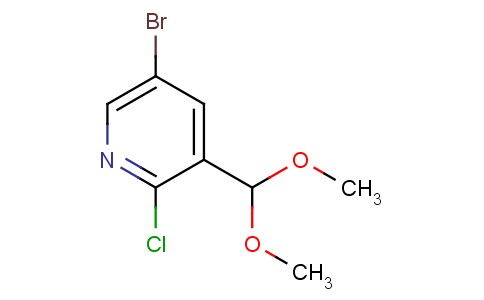 5-溴-2-氯-3-二甲氧基甲基吡啶