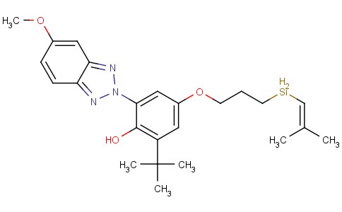 2-叔丁基-4-[3-(二甲基乙烯基硅烷基)丙氧基]-6-(5-甲氧苯并三唑-2-基)-苯酚