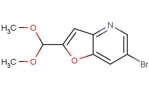 6-溴-2-(二甲氧基甲基)呋喃并[3,2-b]吡啶