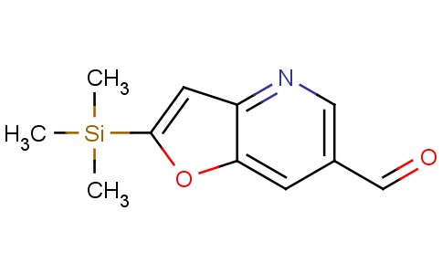 2-(三甲基硅烷基)呋喃并[3,2-b]吡啶-6-甲醛