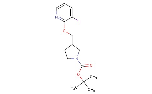 叔丁基3-((3-碘吡啶-2-基氧基)甲基)吡咯烷-1-甲酸叔丁酯